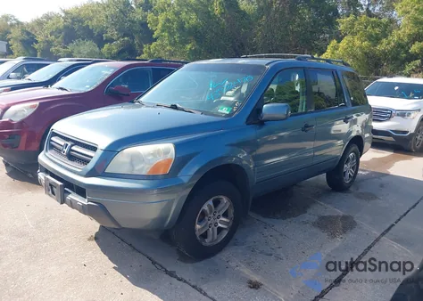 2005 Honda Pilot Ex-L from USA, damaged, VIN 2HKYF18705H556148
